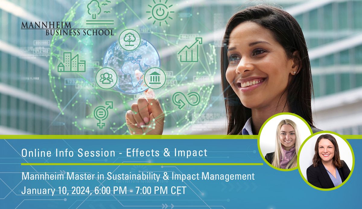 Mannheim Master in Sustainability & Impact Management Online Info ...