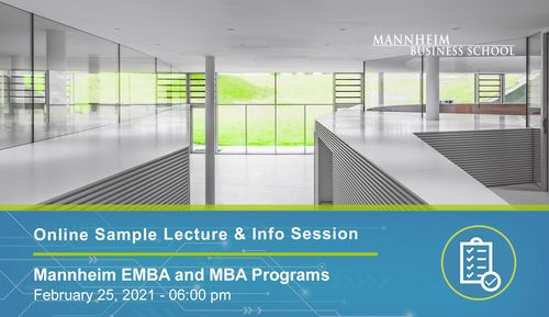 Mbs Emba Mba Programs Online Sample Lecture Info Session February 21